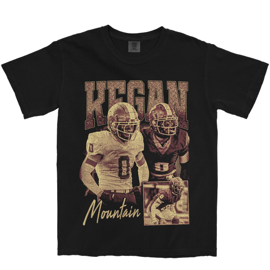 KEGAN MOUNTAIN GRAPHIC BLACK TEE