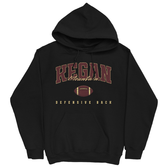 KEGAN MOUNTAIN FOOTBALL BLACK HOODIE