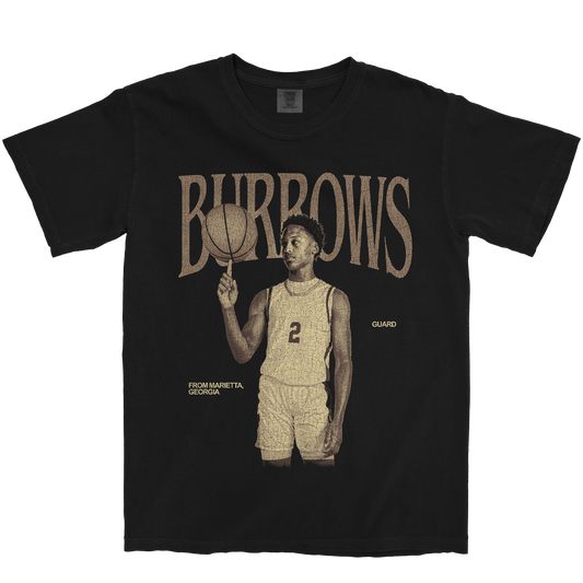 CAESAR BURROWS VINTAGE BLACK TEE