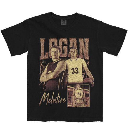 LOGAN MCINTIRE GRAPHIC BLACK TEE