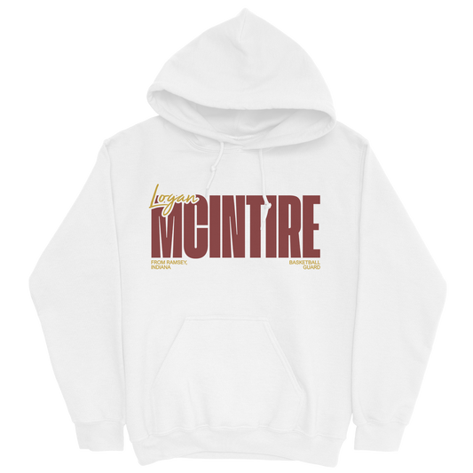 LOGAN MCINTIRE CLASSIC WHITE HOODIE