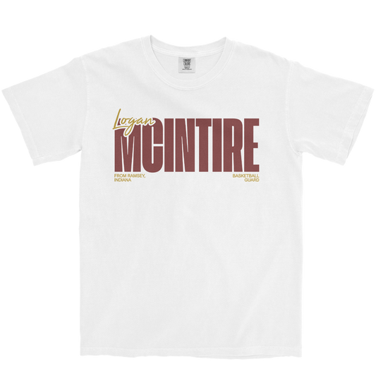 LOGAN MCINTIRE CLASSIC WHITE TEE