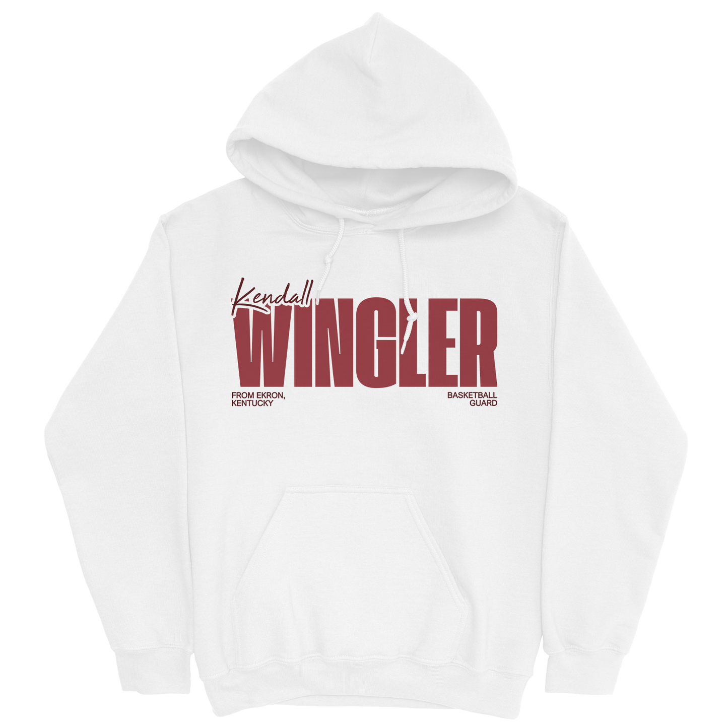 KENDALL WINGLER CLASSIC WHITE HOODIE