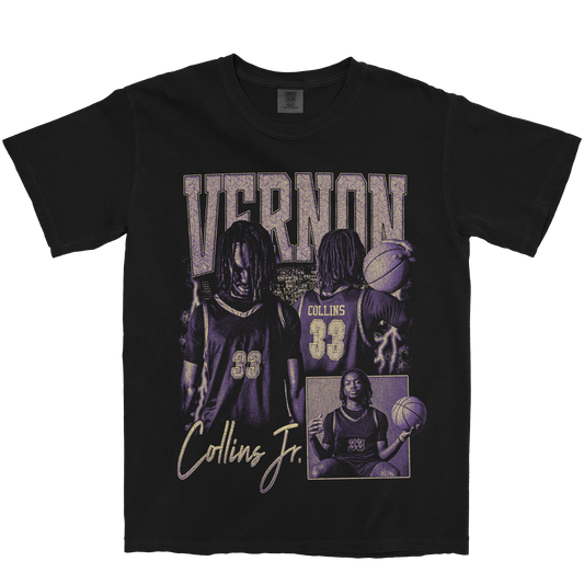 VERNON COLLINS JR. GRAPHIC BLACK TEE