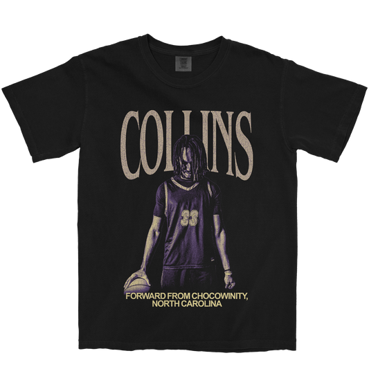 VERNON COLLINS JR. VINTAGE BLACK TEE