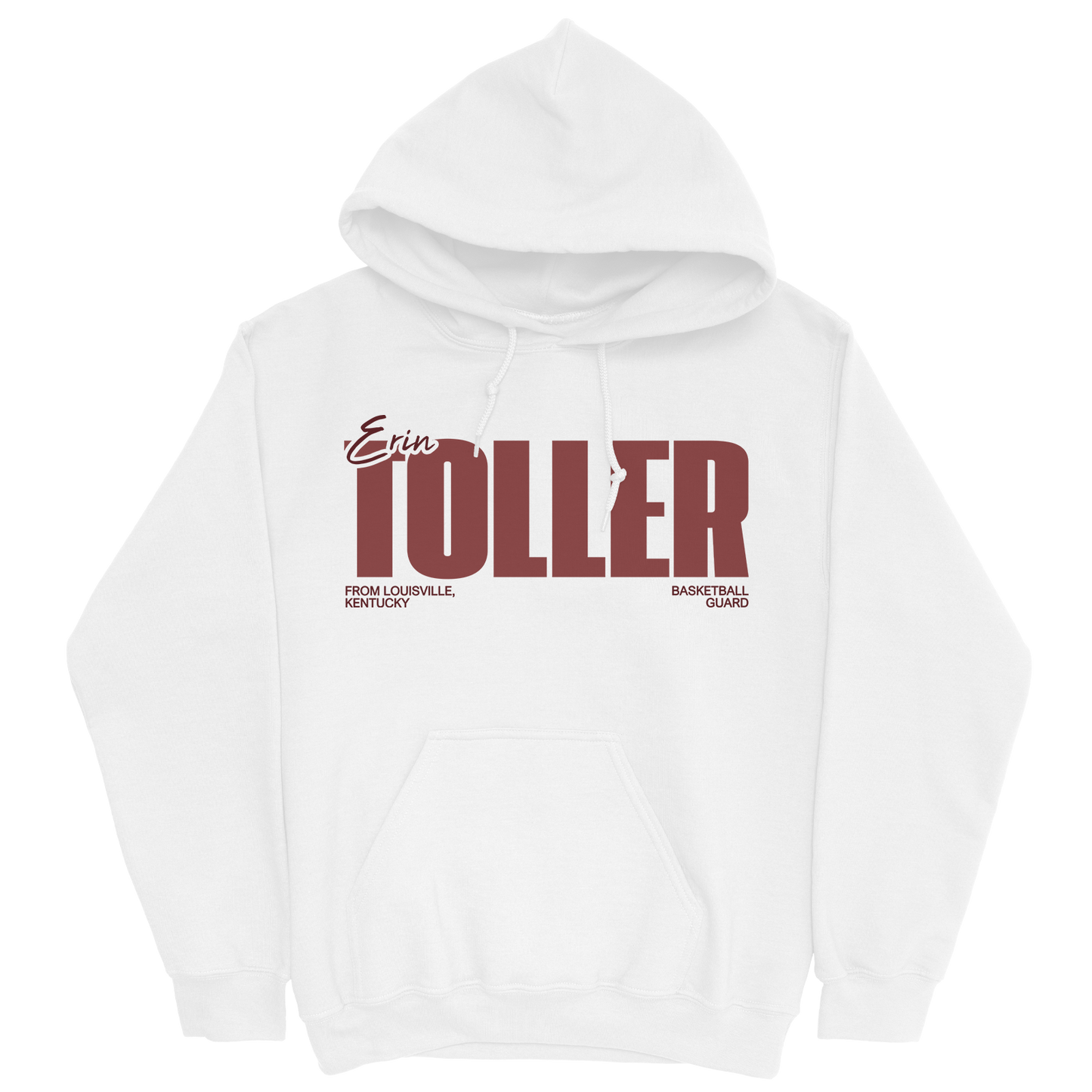 ERIN TOLLER CLASSIC WHITE HOODIE