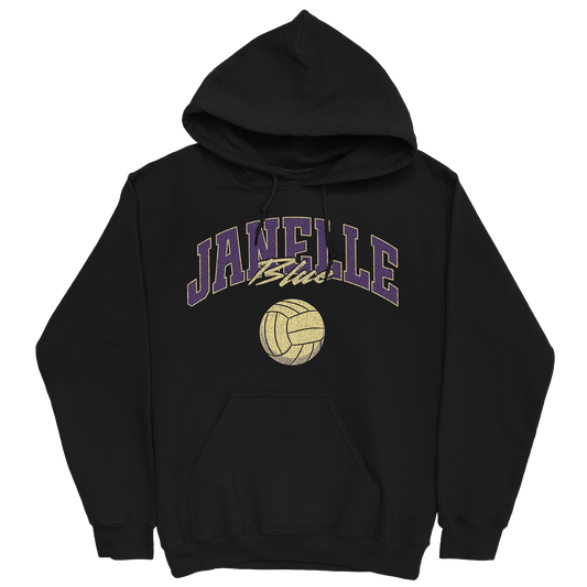 JANELLE BLUE VOLLEYBALL BLACK HOODIE