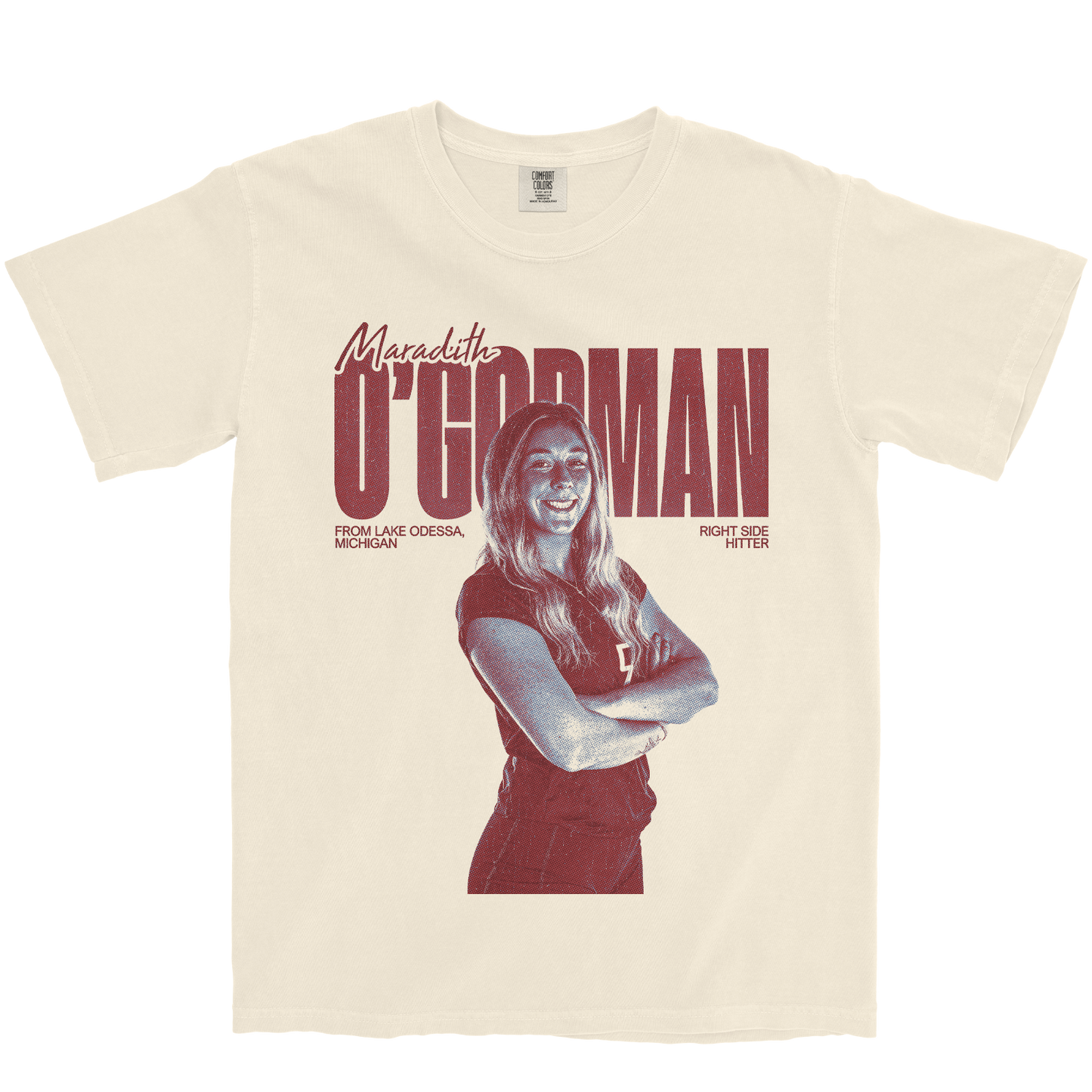 MARADITH O'GORMAN VINTAGE IVORY TEE