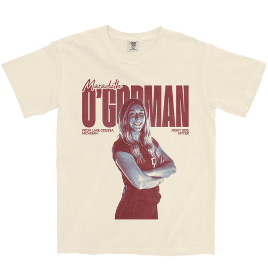 MARADITH O'GORMAN VINTAGE IVORY TEE