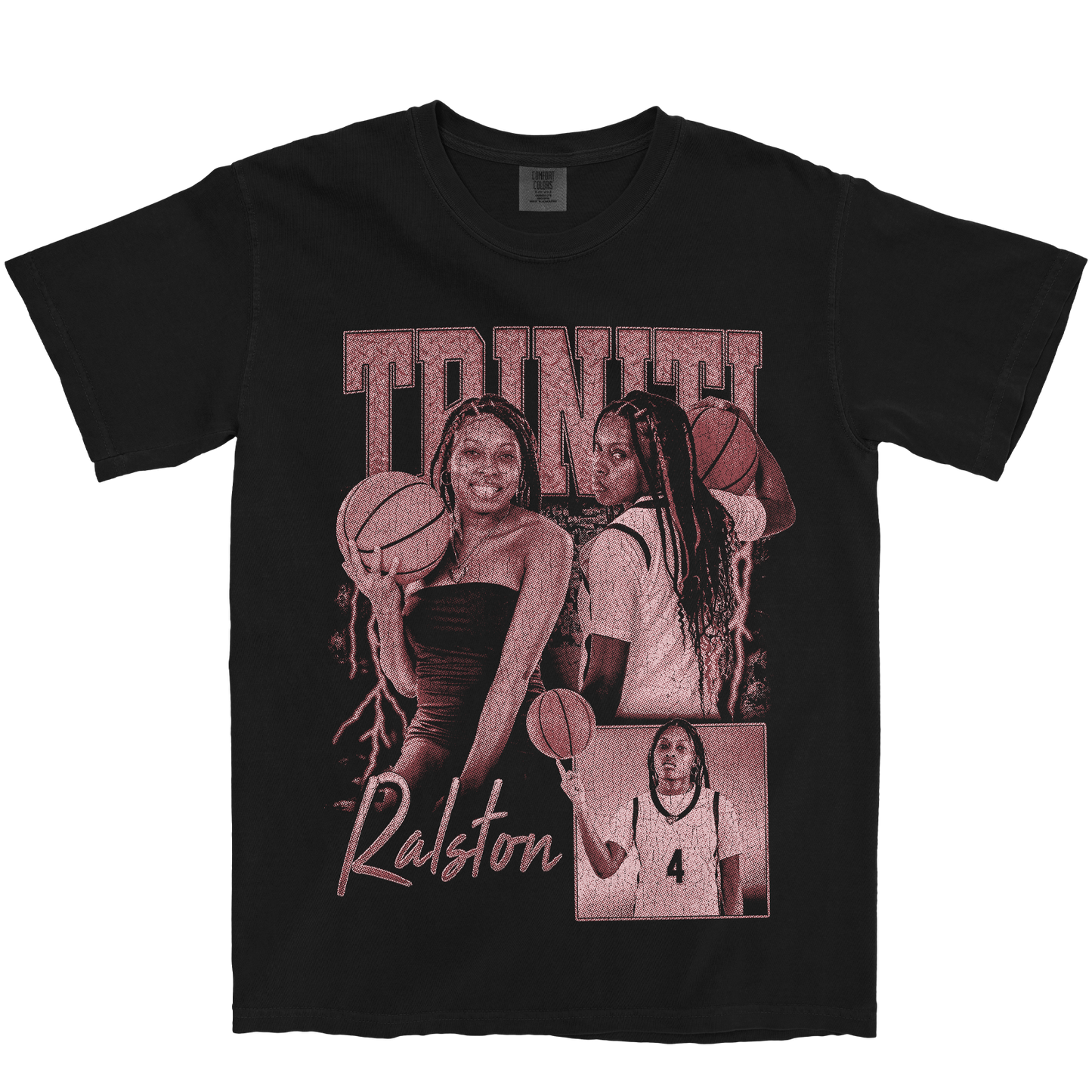 TRINITI RALSTON GRAPHIC BLACK TEE