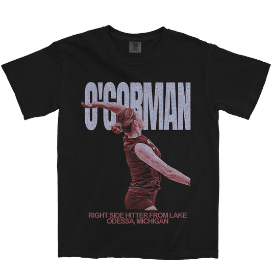 MARADITH O'GORMAN VINTAGE BLACK TEE
