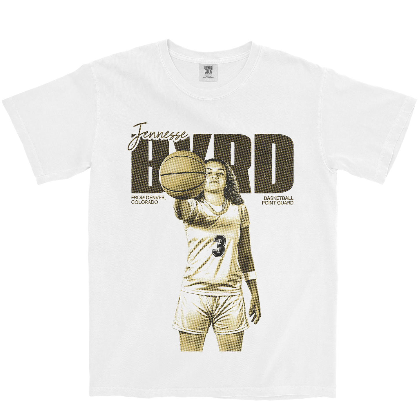 JENNESSE BYRD VINTAGE WHITE TEE