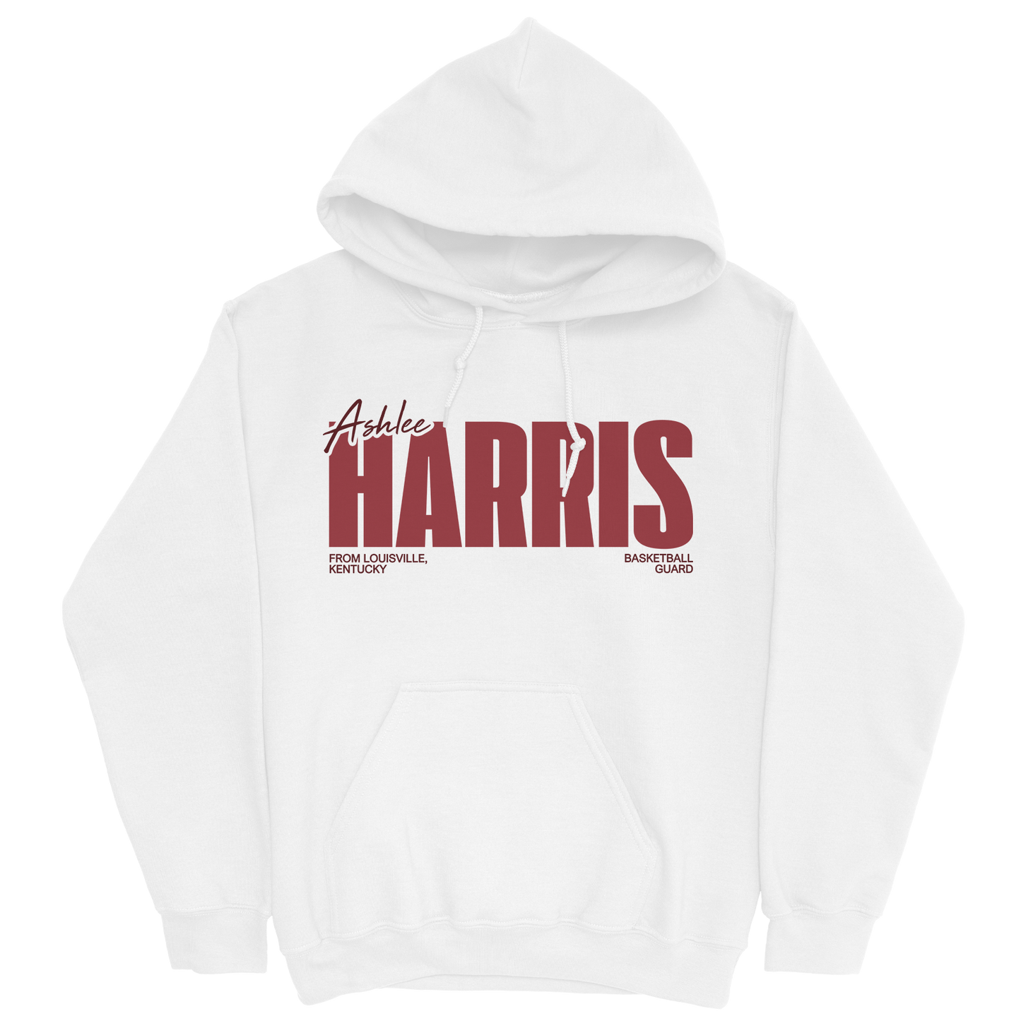 ASHLEE HARRIS CLASSIC WHITE HOODIE