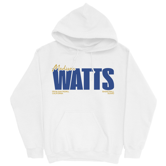 MADISON WATTS CLASSIC WHITE HOODIE
