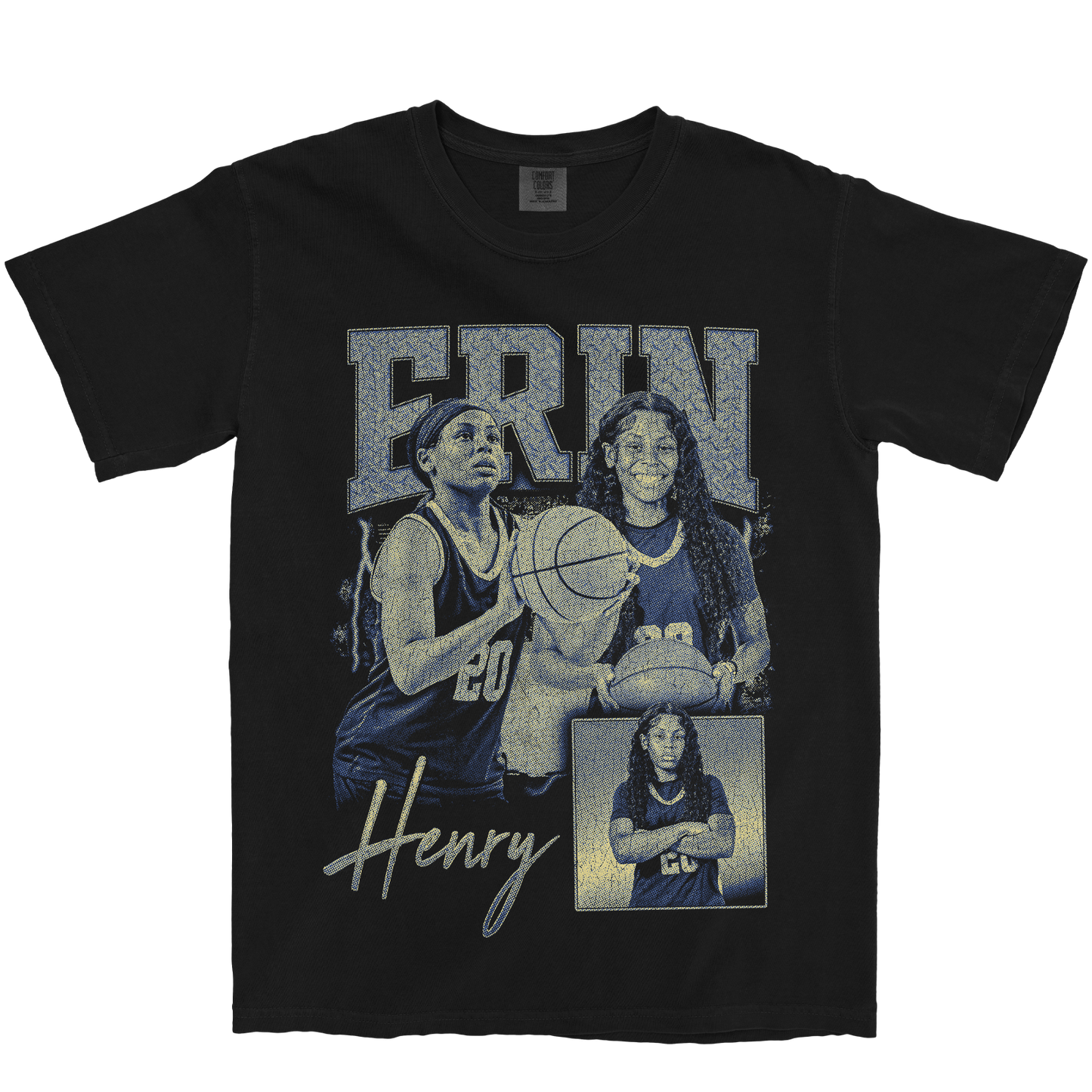 ERIN HENRY GRAPHIC BLACK TEE