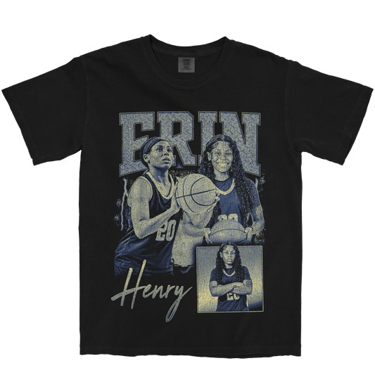 ERIN HENRY GRAPHIC BLACK TEE