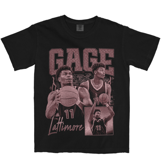 GAGE LATTIMORE GRAPHIC BLACK TEE