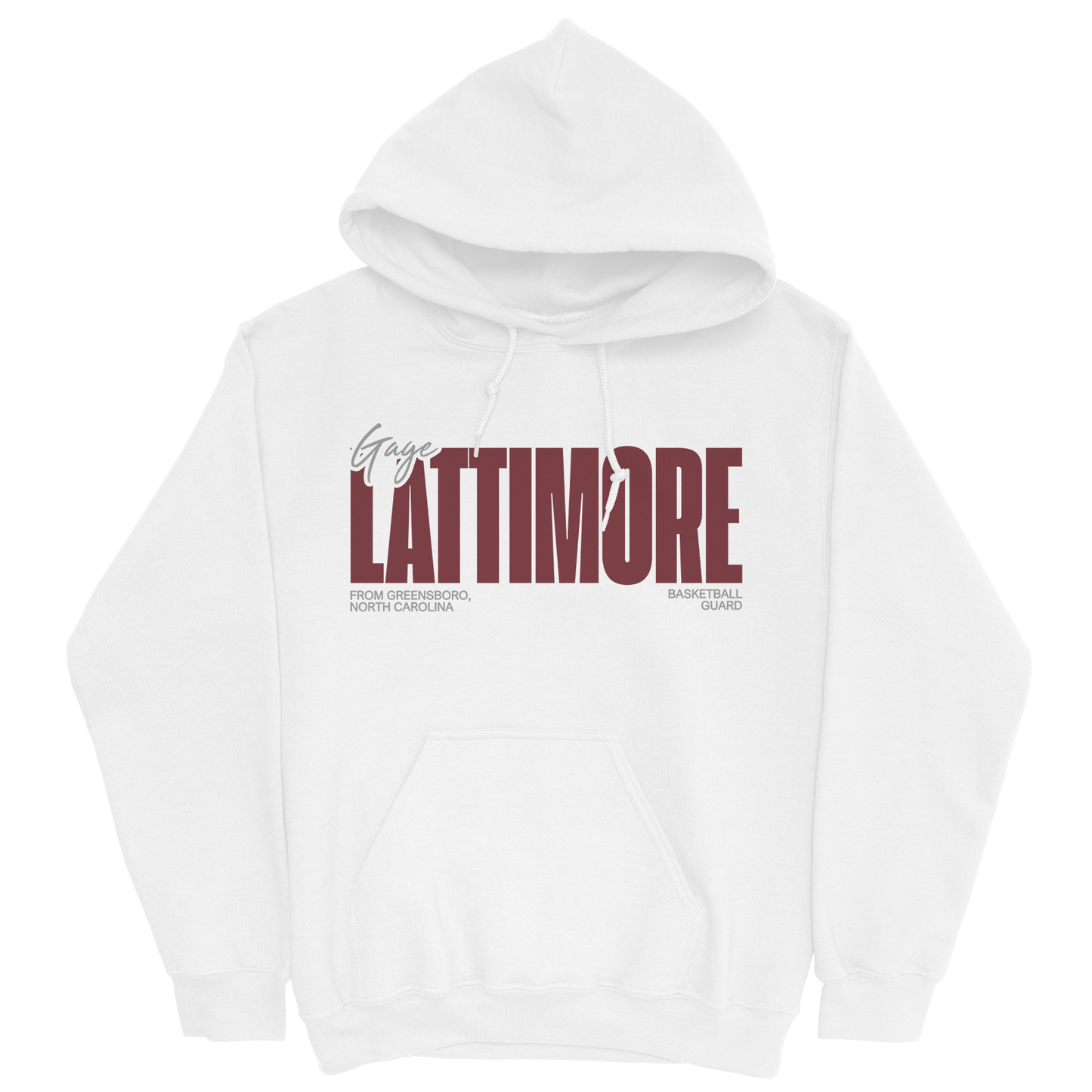 GAGE LATTIMORE CLASSIC WHITE HOODIE