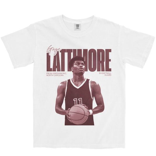 GAGE LATTIMORE VINTAGE WHITE TEE