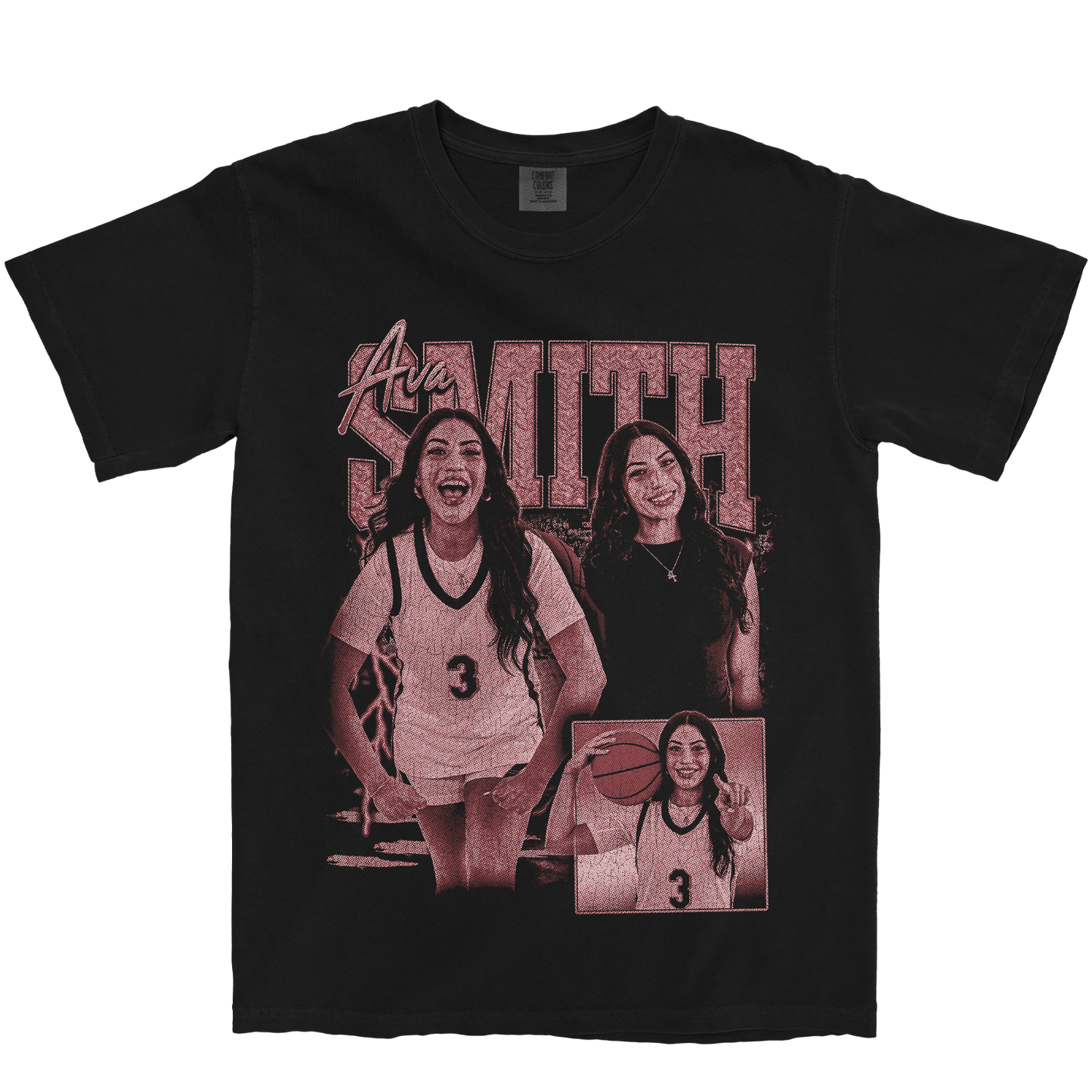 AVA SMITH GRAPHIC BLACK TEE