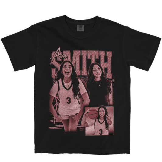 AVA SMITH GRAPHIC BLACK TEE