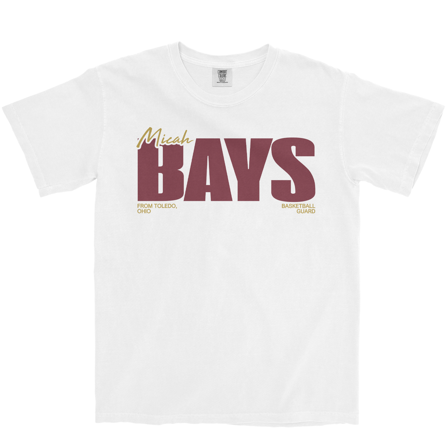 MICAH BAYS CLASSIC WHITE TEE