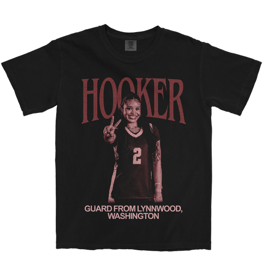 ANIYA HOOKER VINTAGE BLACK TEE