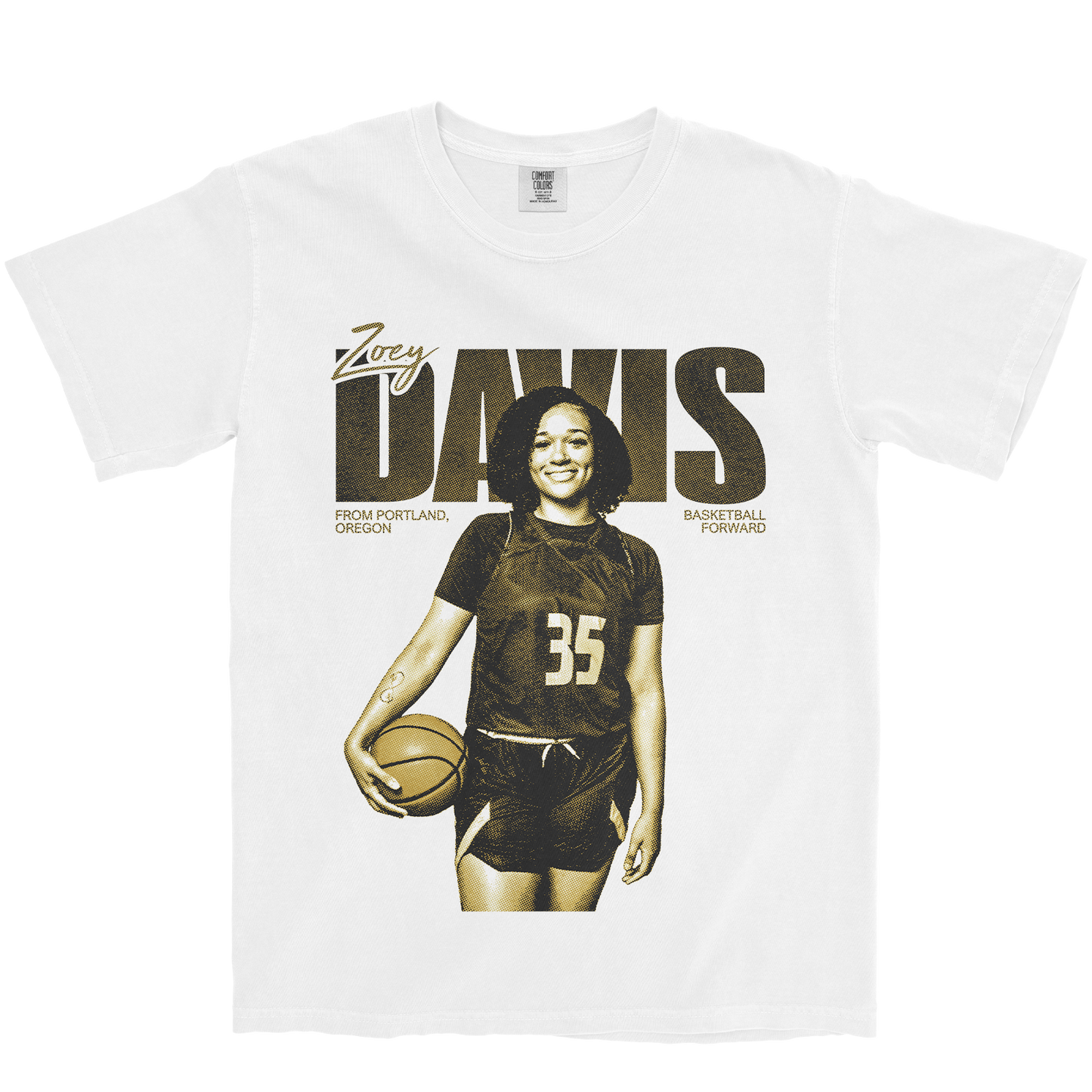 ZOEY DAVIS VINTAGE WHITE TEE