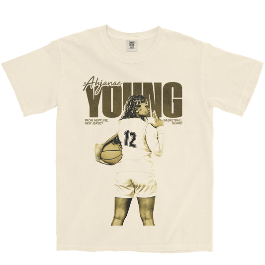 AHJANAE YOUNG VINTAGE IVORY TEE