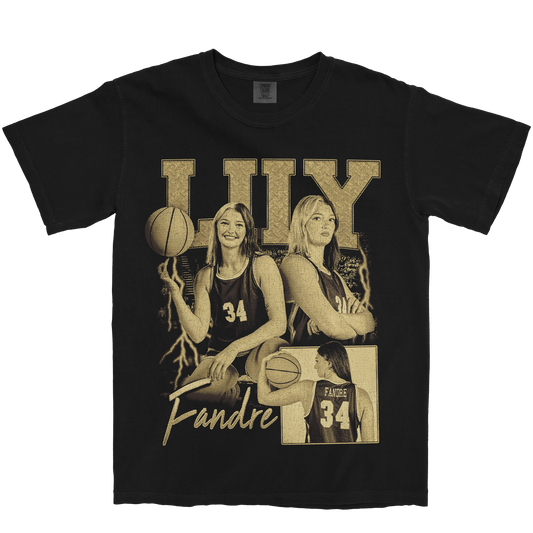 LILY FANDRE GRAPHIC BLACK TEE