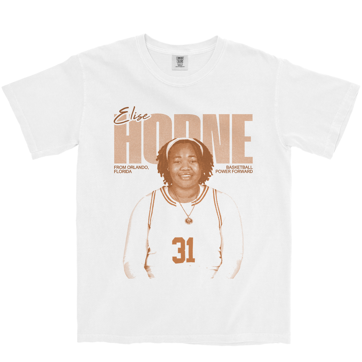 ELISE HORNE VINTAGE WHITE TEE