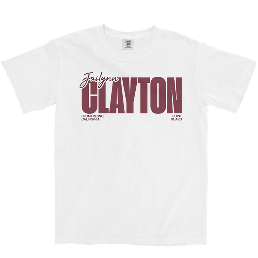JAILYNN CLAYTON CLASSIC WHITE TEE