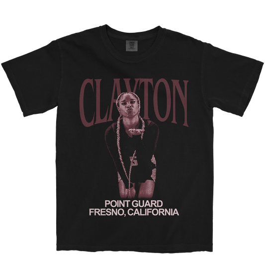 JAILYNN CLAYTON VINTAGE BLACK TEE