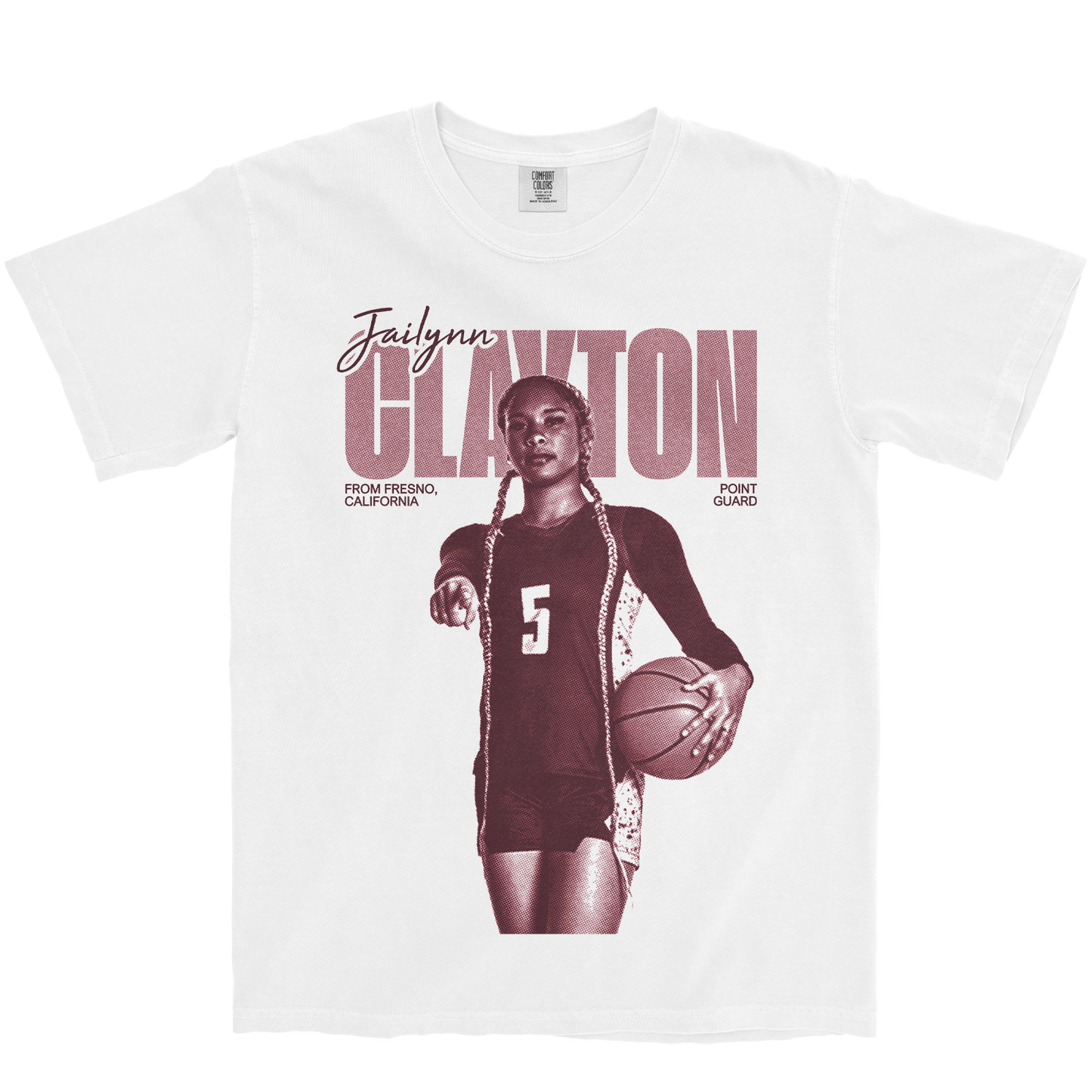 JAILYNN CLAYTON VINTAGE WHITE TEE