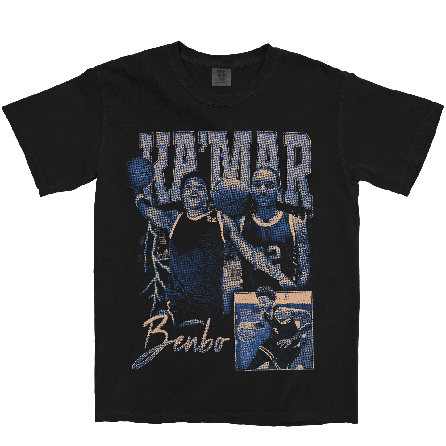 KA'MAR BENBO GRAPHIC BLACK TEE