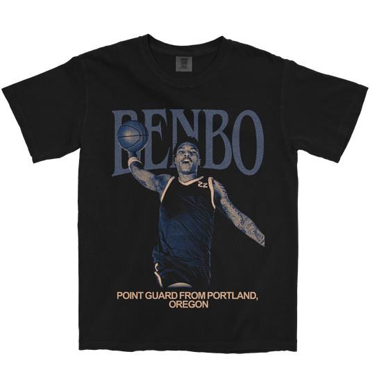 KA'MAR BENBO VINTAGE BLACK TEE