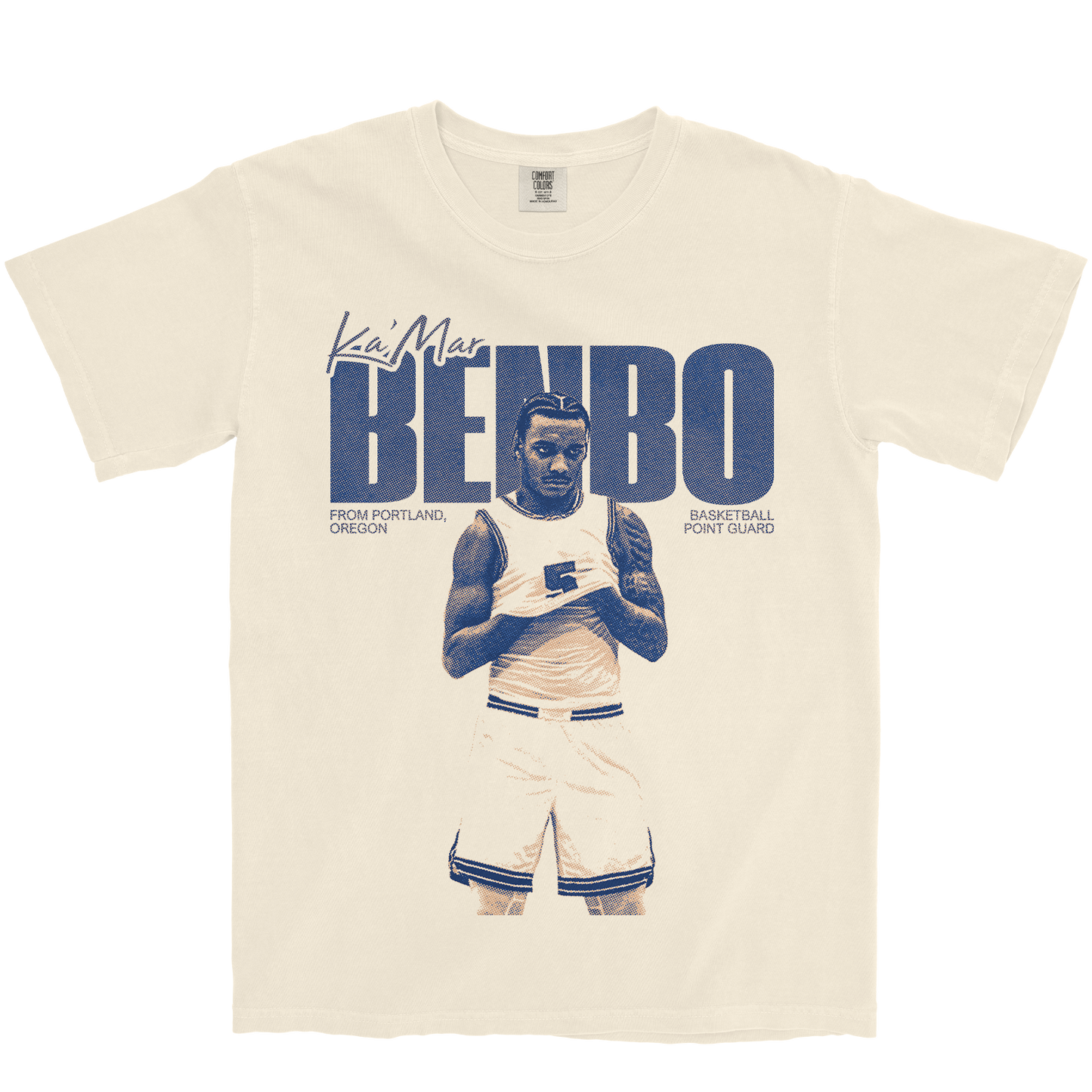 KA'MAR BENBO VINTAGE IVORY TEE