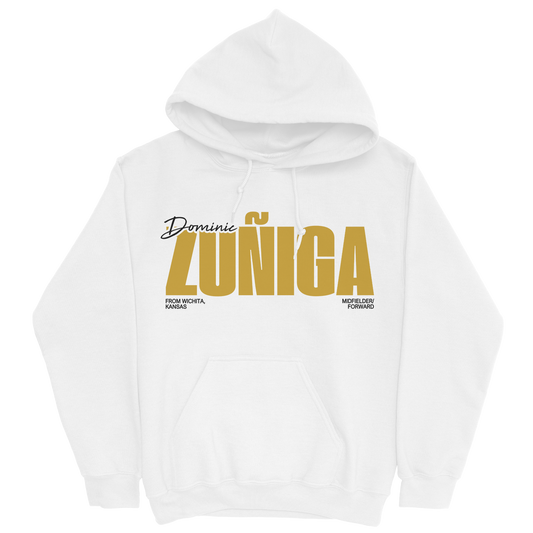 DOMINIC ZUNIGA CLASSIC WHITE HOODIE
