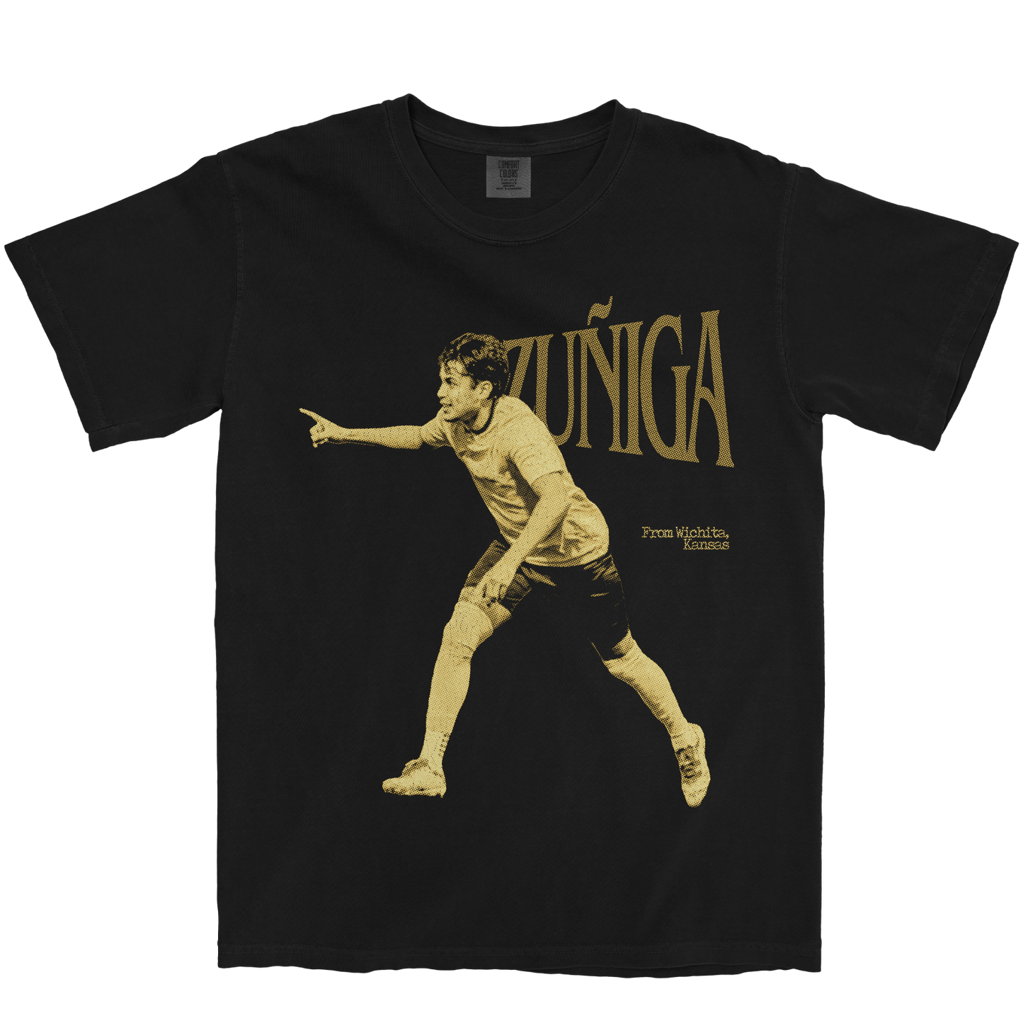 DOMINIC ZUNIGA RETRO BLACK TEE