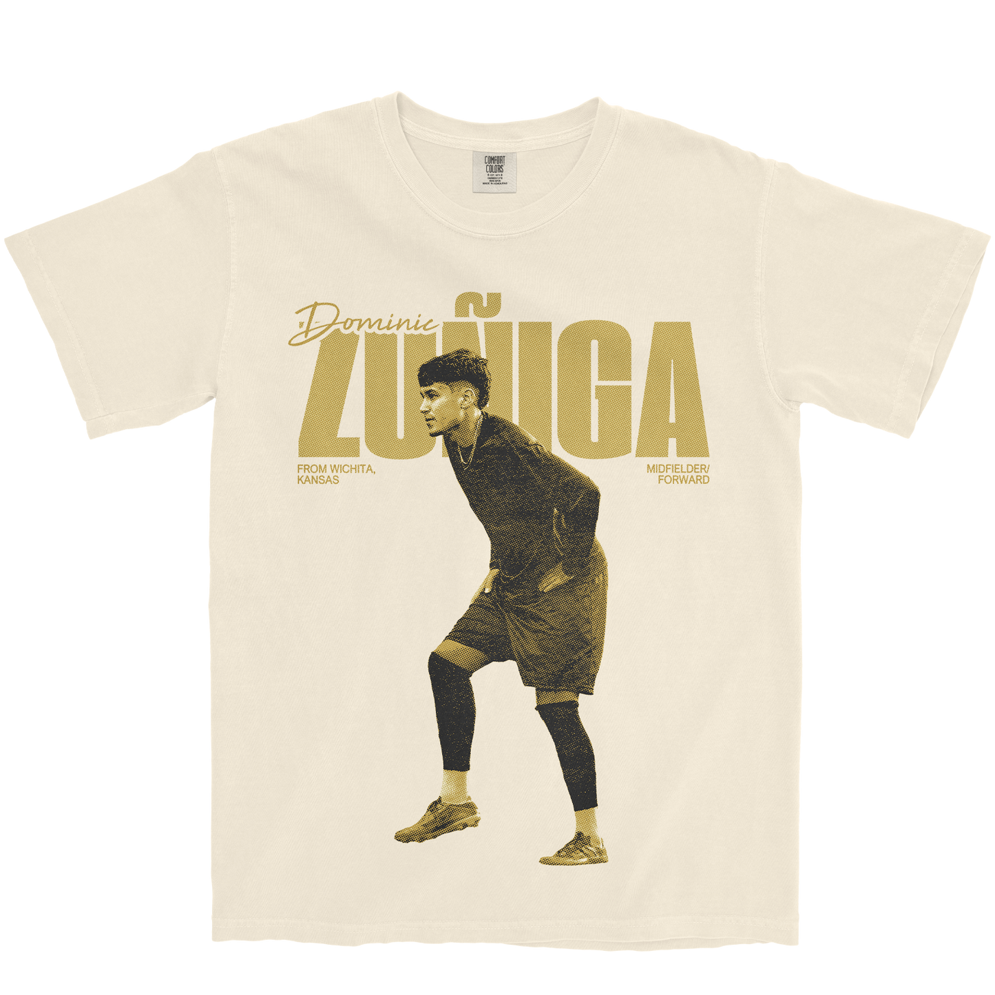 DOMINIC ZUNIGA VINTAGE IVORY TEE