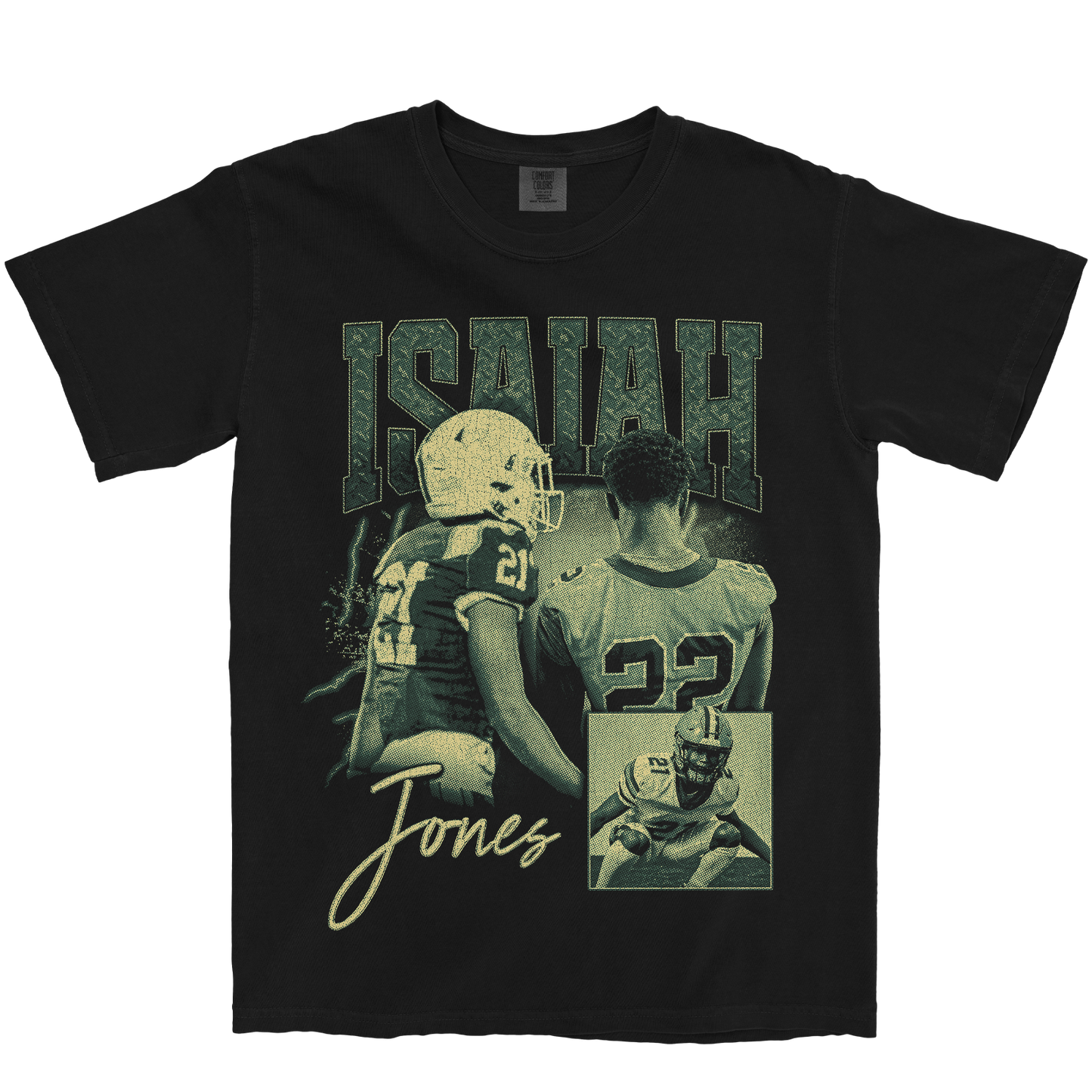 ISAIAH JONES GRAPHIC BLACK TEE