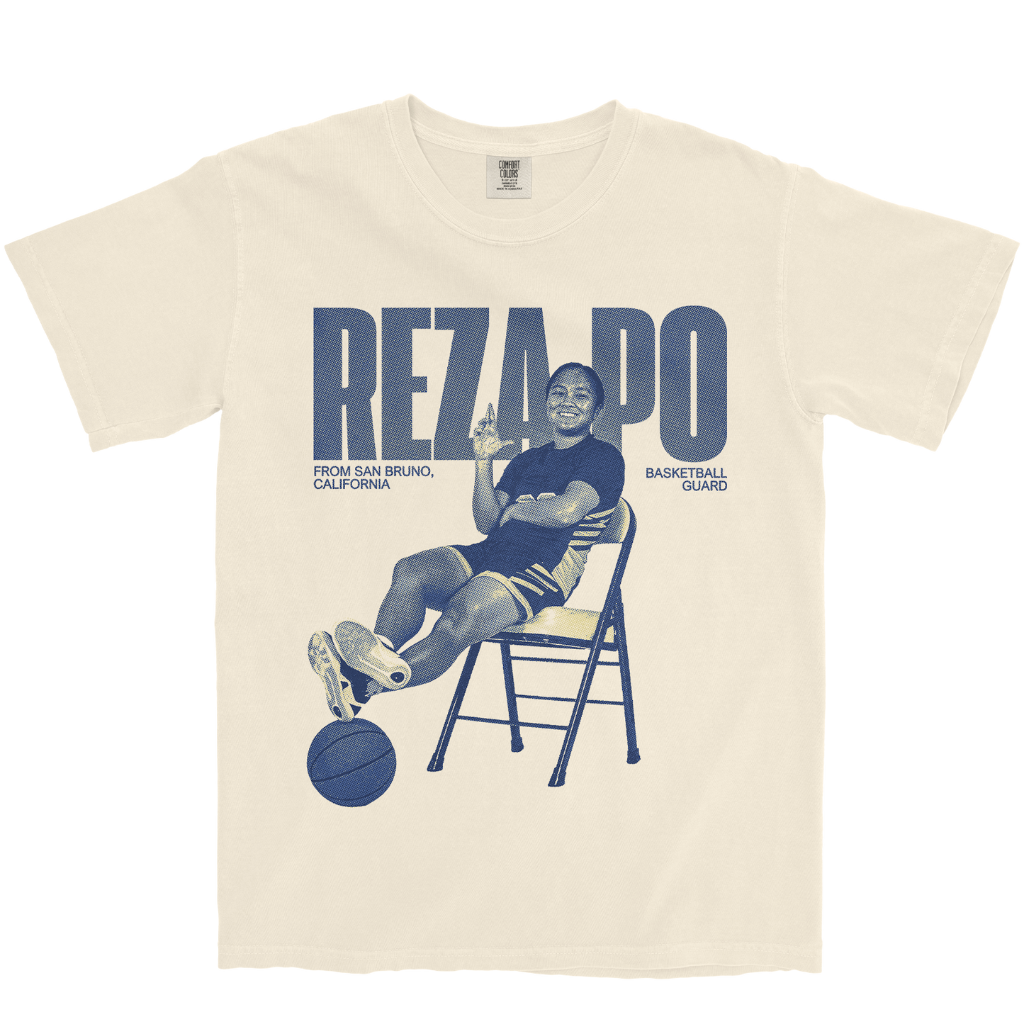 REZA PO VINTAGE IVORY TEE