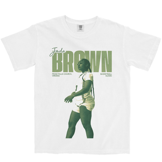 JADA BROWN VINTAGE WHITE TEE