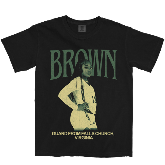 JADA BROWN VINTAGE BLACK TEE