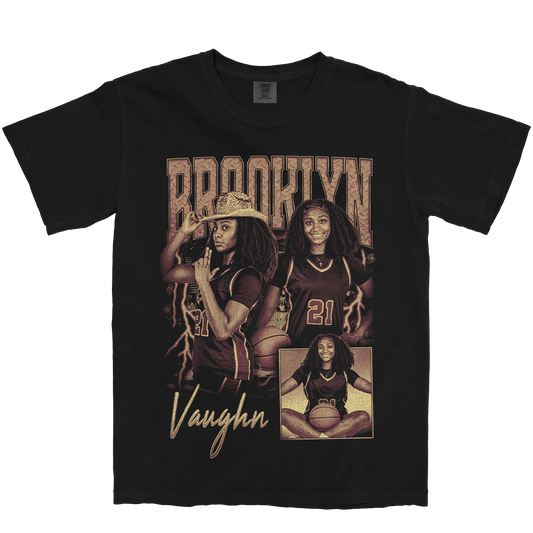 BROOKLYN VAUGHN GRAPHIC BLACK TEE