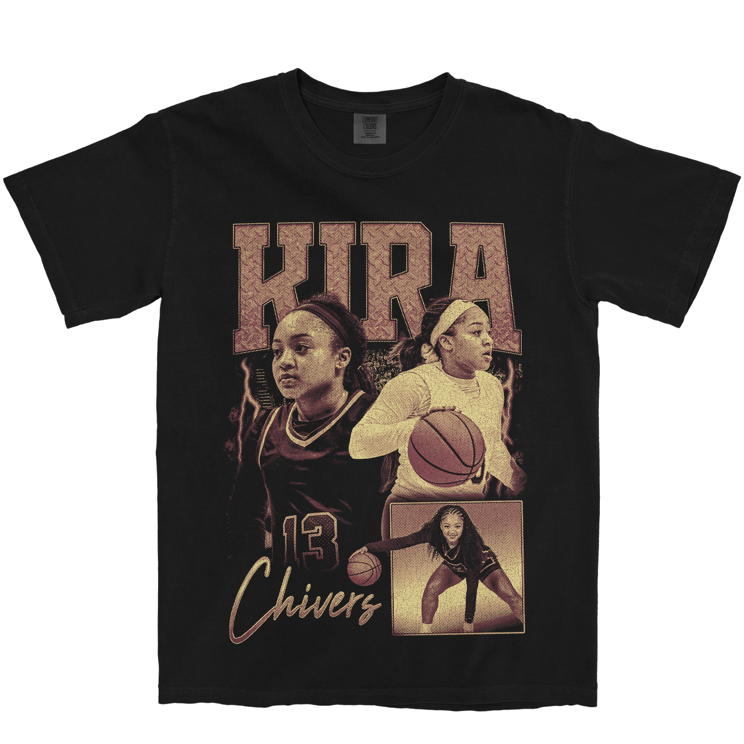 KIRA CHIVERS GRAPHIC BLACK TEE