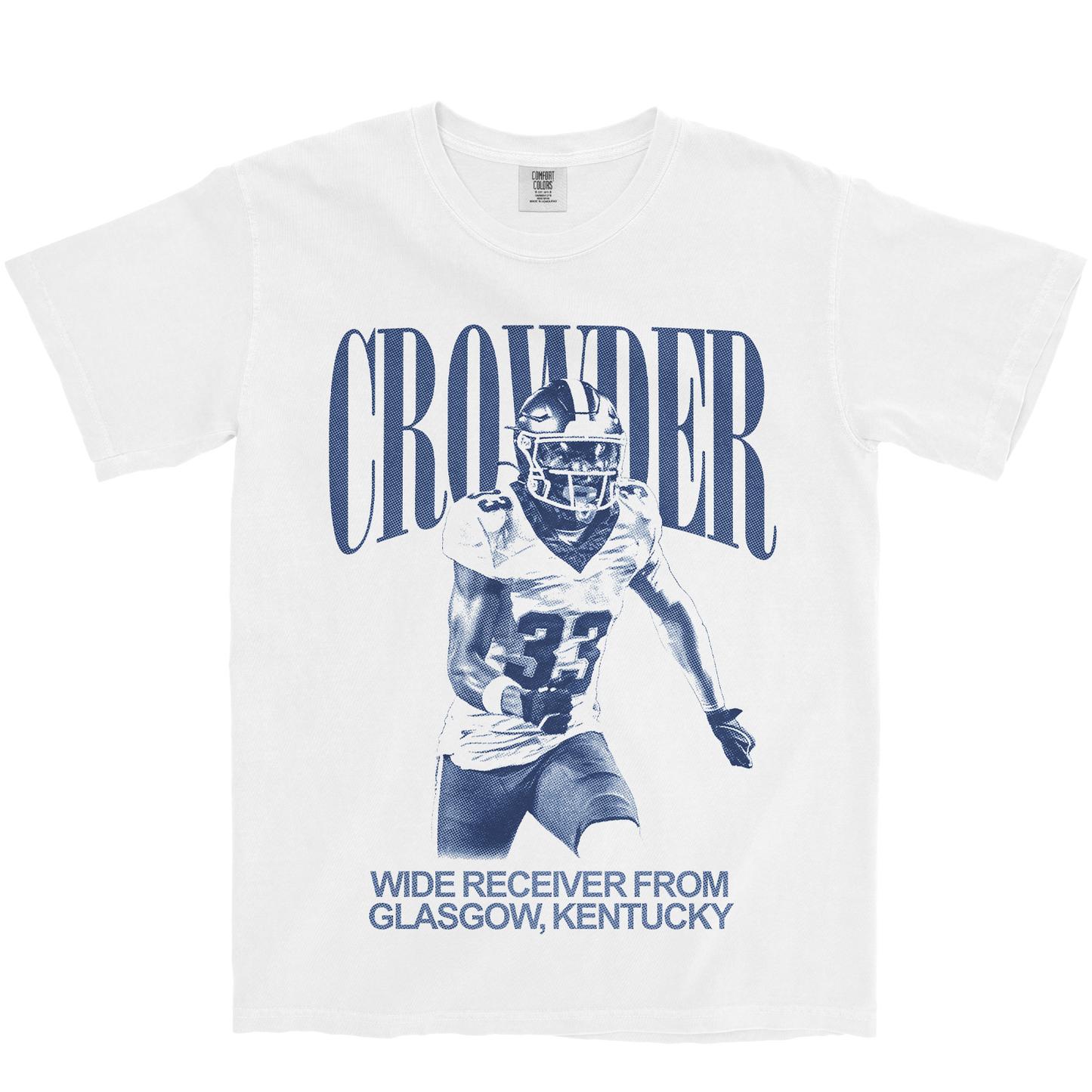 RICO CROWDER VINTAGE WHITE TEE