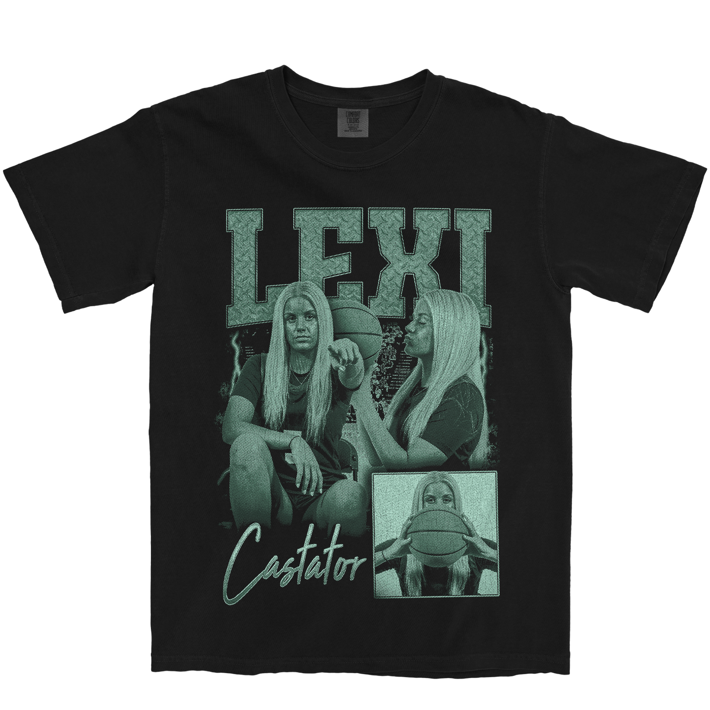 LEXI CASTATOR GRAPHIC BLACK TEE