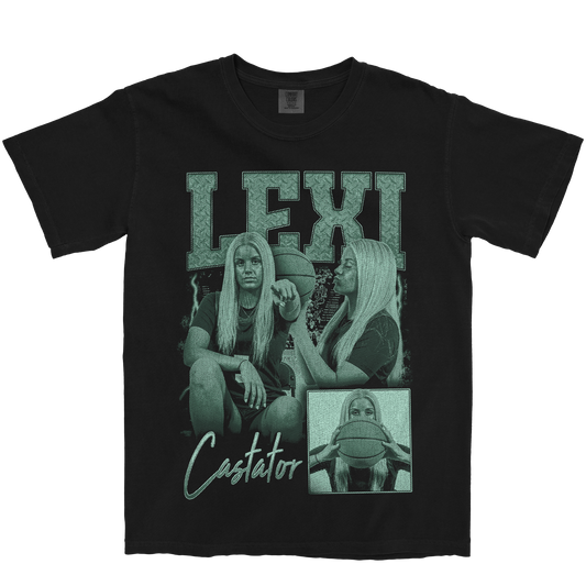 LEXI CASTATOR GRAPHIC BLACK TEE
