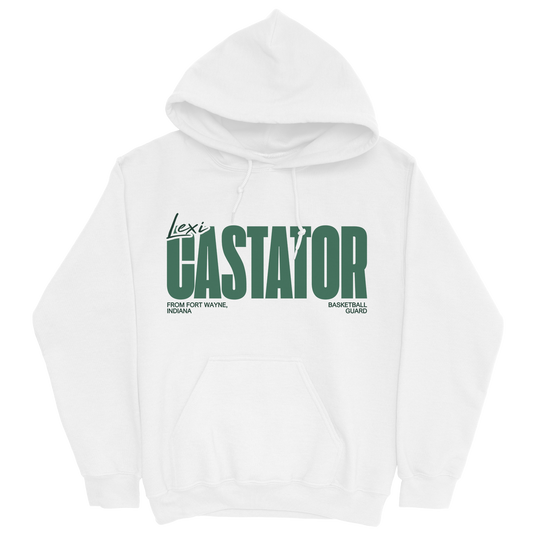 LEXI CASTATOR CLASSIC WHITE HOODIE